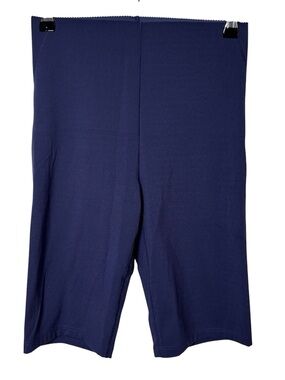 Oysho Biker Shorts Women's Medium Purple Stretch Workout High Rise 10" Inseam